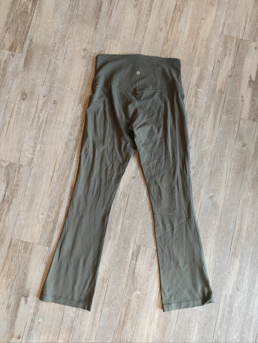 Lululemon Align High-Rise Mini-Flared Pant 28" Grey Sage EUC Size 8